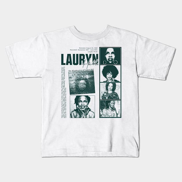 Lauryn Hill Fugees The Famous Vintage Retro Rock Rap Hiphop Kids T-Shirt by beckhamwarren